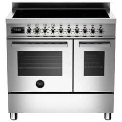 Bertazzoni Professional Series 90cm Electric Induction Twin Range Cooker Stainless Steel